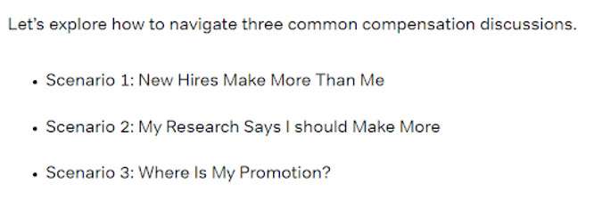 Compensation discussions graphic