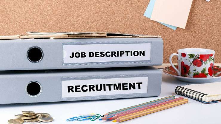 Job description and recruitment binders.
